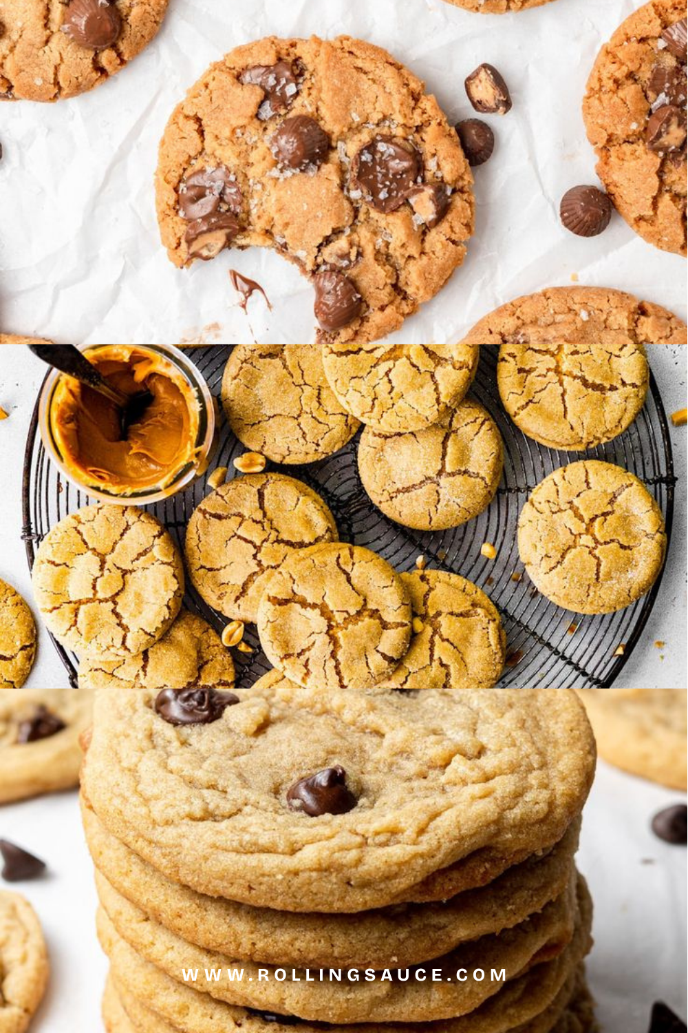 Soft and Chewy Peanut Butter Cookies That Taste Like Bakery-Made