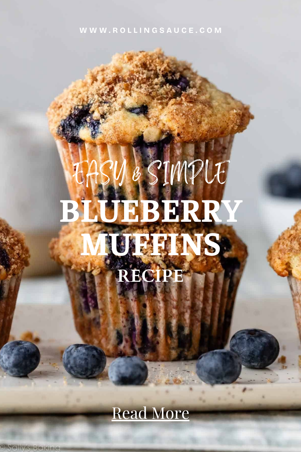 Moist and Tender Blueberry Muffins With a Sugar-Crusted Top