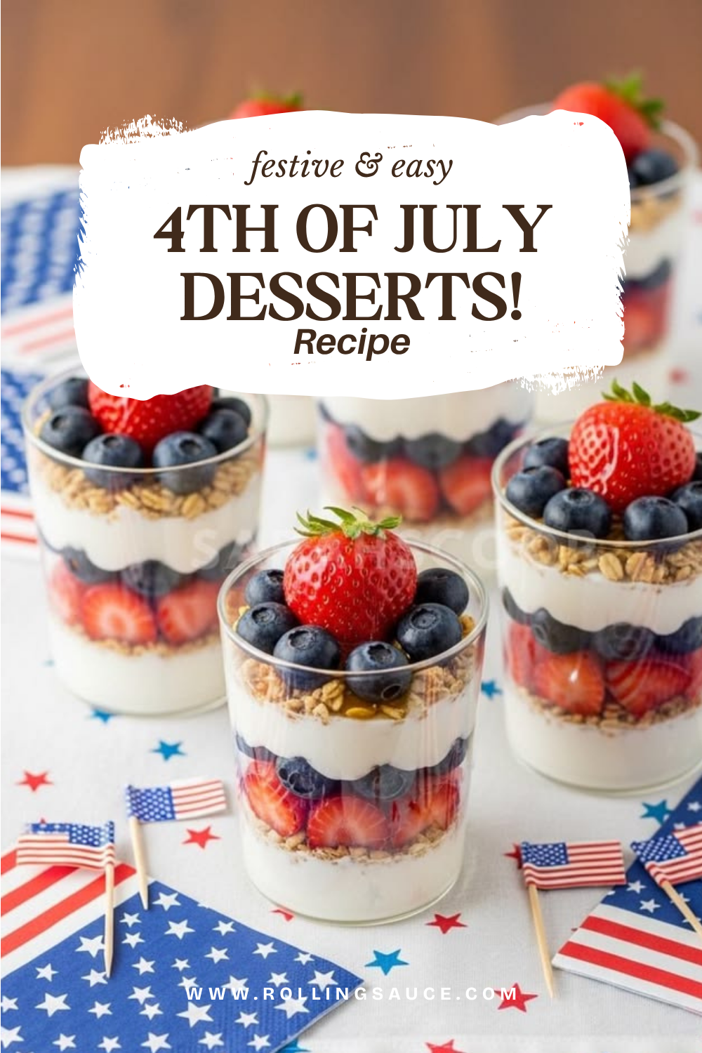 Red, White, and Blue 4th of July Desserts That Steal Every Cookout